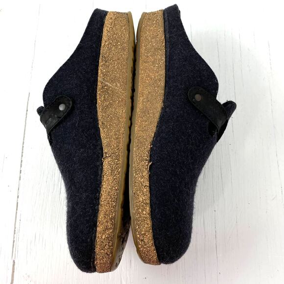 Haflinger Pure New Wool Adjustable Buckle Cork Clog GZB Size 41 - Picture 11 of 15